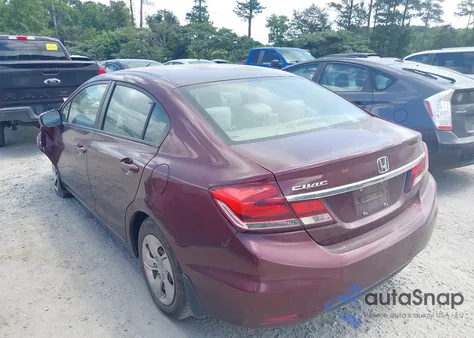 2014 Honda Civic Lx из США, поврежденный, VIN 19XFB2F57EE075649